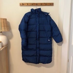 Tiny big sister blue check jacket
